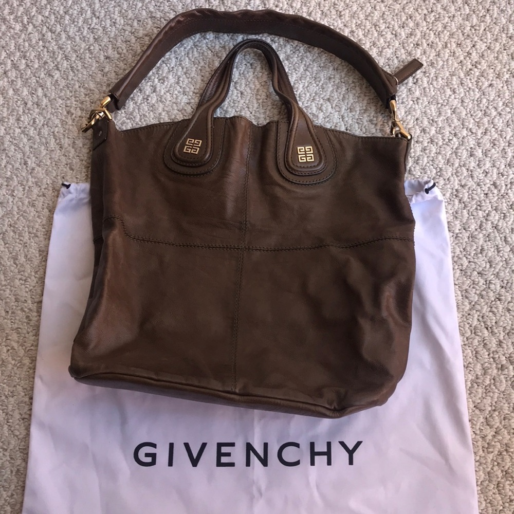 Authentic Givenchy bag brown (with shoulder trap)